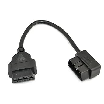 iKKEGOL 1ft 12 OBD II 16 Pin Male to Female Extension Cable