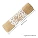 Burlap Table Runner Burlap Lace Table Runner for Weddings 12X108 Hessian Rustic Jute Country Thanksgiving Christmas Baby Party Decoration Table Decor (10 Set)