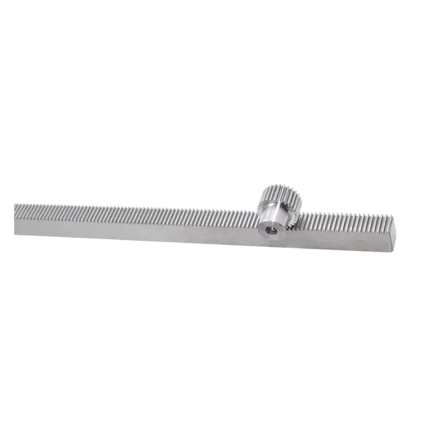 Stainless Steel Gear Rack 1pcs Spur Gear Straight Rack + 1pcs 1 Module 20 Teeth Hole 10mm Pinion Gear(1M15x15-0.5m)
