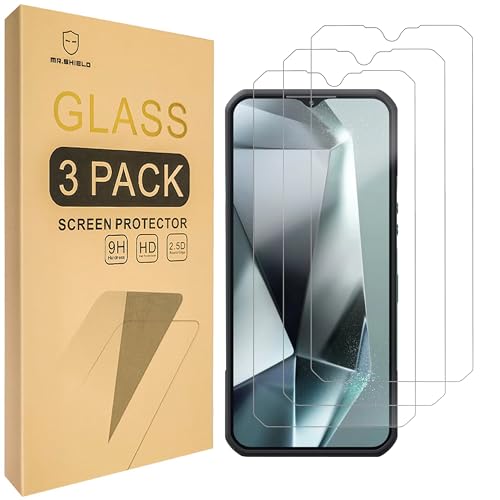 Mr.Shield Screen Protector compatible with Oukitel WP35 5G [Tempered Glass] [3-PACK] [Japan Glass with 9H Hardness], clear