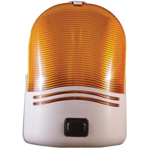 Fasteners Unlimited 007-30SAP Porch Light with White Amber Lens and Switch Cover