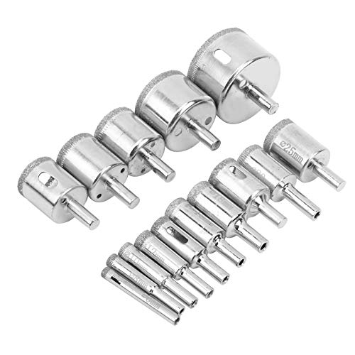 Juego de 15 brocas diamantadas para vidrio y cerámica miniatura 7