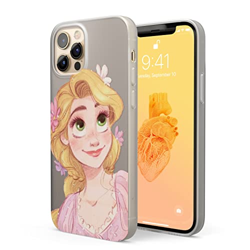 Cute Cartoon Characters Kawaii Pattern Case For Iphone 14 Pro Max 6.7 Inch Dual Layer Heavy Duty Hybrid Soft Tpu And Hard Pc Shockproof Protective Cover Dis140 (Tangled) #TOP4
