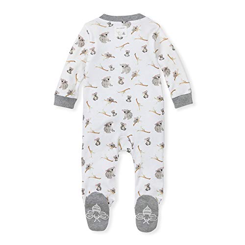 Image of Burt's Bees Baby unisex-baby Sleep & Play, Organic One-piece Romper-jumpsuit Pj, Zip Front Footed Pajama