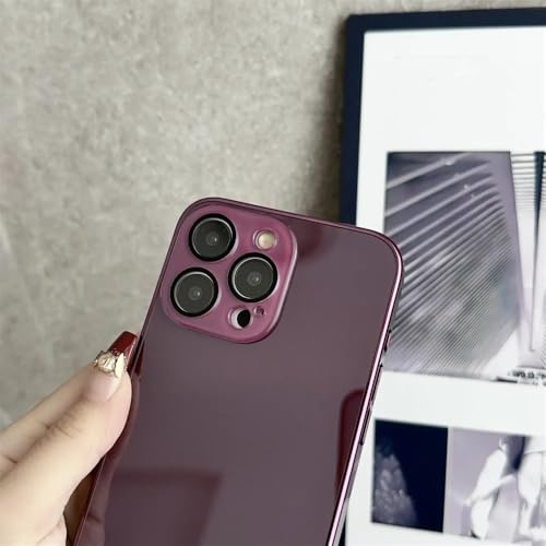 Coque Antichoc iPhone 15 14 13 Miroir HD - Évitez les Rayures d'Appareil Photo