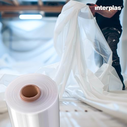 image for (6' x 100') 6 Mil Thick Heavy Duty Clear Plastic Sheeting on Roll - Co