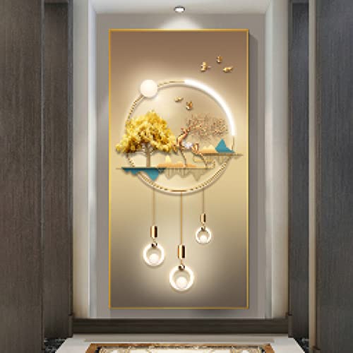 Toile cerf abstrait de luxe pour salon, impression artistique murale haut de gamme 40x80