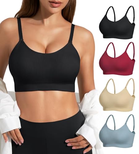Padded Bralette Sports Bras for Women Pack
