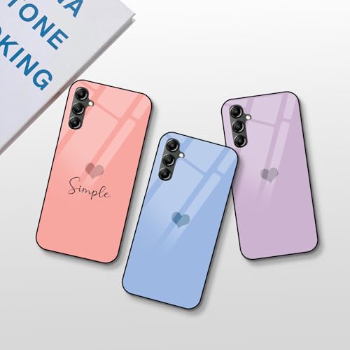 Image of COLORflow Back Cover Compatible with Samsung Galaxy A14 5G / 4G | Pastel Hearts Color Customized | Shockproof TPU Bumper with Camera Protection Back Cover Compatible with Samsung Galaxy A14 5G / 4G