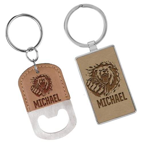 Personalized Bear Crazy Horse Leather Mens Wallet, Mens Wallet Bear, Country Wallets for Men, Custom Leather Wallets for Men, Bears Walet2