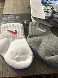 Nike Baby Toddler Socks Grey, Green, Black, 6 Pairs, Size 12-24 Months