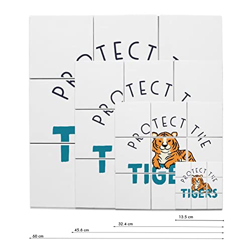 Carreaux Céramique Décoratif Finition Premium Illustration Tigre de Java - 2