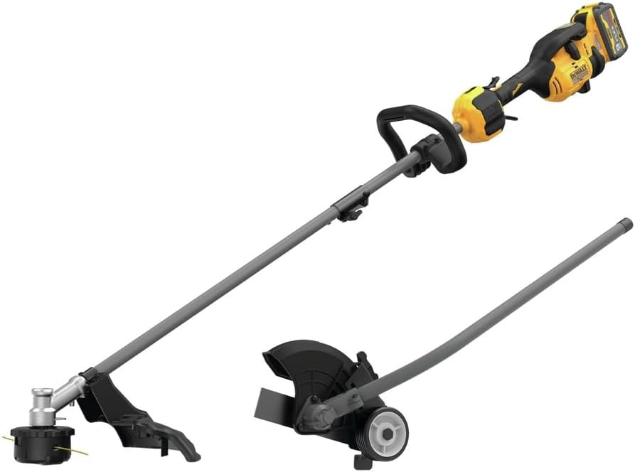 Dewalt DCST972X1DWOAS4ED-BNDL 60V MAX Brushless Lithium-Ion 17 in. Cordless String Trimmer Kit (9 Ah) and Universal Edger Attachment Bundle