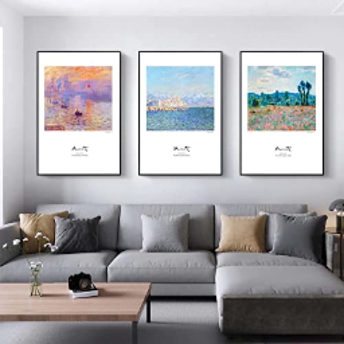 Affiches Impressionnistes Monet pour raviver l'éclat poétique de vos murs intérieurs sans cadre