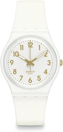Swatch Gent Biosourced Unisex Watch Casual Plastic White Quartz Waterproof White Bishop
