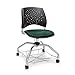 OFM Stars Foresee Series Chair with Removable Fabric Seat Cushion - Student Chair, Forest Green (329)