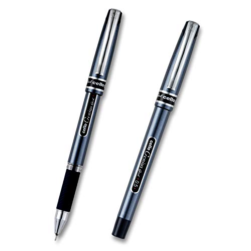 Bolígrafos Cello Premium Punto Medio Gel Azul 2 Unidades miniatura 1