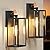 PARTPHONER Dusk to Dawn Outdoor Light Fixtures Wall Mount, Sensor Porch Lights, Anti-Rust Exterior Wall Sconce Lighting Lamp, Waterproof Wall Lantern for Doorway, Garage, 2-Pack