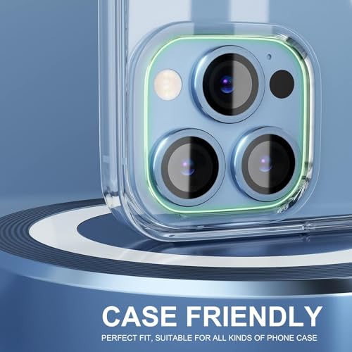 Image of Mobile Camera Lens Protector Compatible for iPhone 16 Pro & iPhone 16 Pro Max Blue