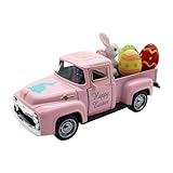 Charmant art de table : les camions de Pâques sont conçus pour rehausser les tables et les étagères avec leur attrait vibrant sur le thème du printemps, ce qui en fait d'excellentes décorations de fête qui créent une atmosphère et accueillante pendant la saison de Pâques.