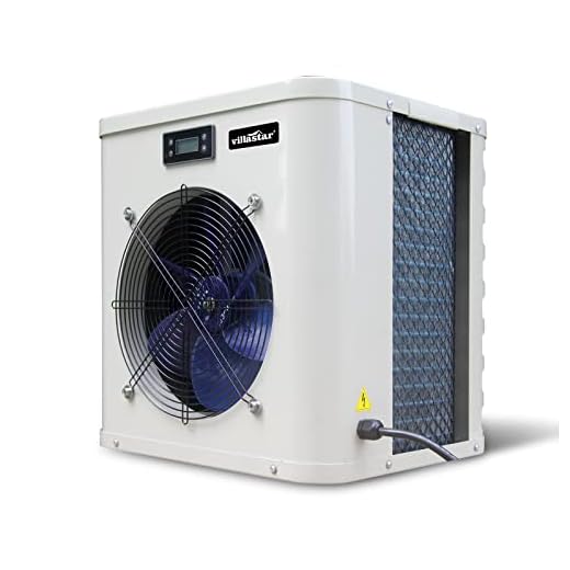 villastar Mini Swimming Pool Heat Pump for Above-Ground Pools, 16036 BTU Electric Pool Heater with Titanium Heat Exchanger, 110V 60Hz