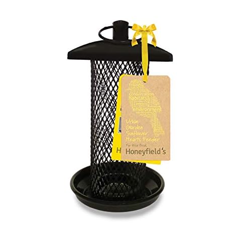 Honeyfield's 71485297 Wild Bird Urban Garden Sunflower Hearts Feeder Small, Black, 20.0 cm*11.2 cm*11.2 cm Cover