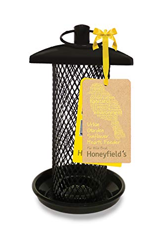 Honeyfield's Wild Bird Urban Garden - Comedero pequeño con Forma de Girasoles, Color Negro Cover