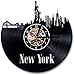TIANZly Orologio da Parete con Disco in Vinile Decorativo di New York Questo Orologio Amici e familiari per Ogni Occasione