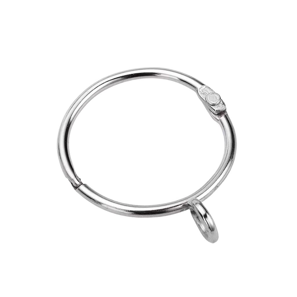 Anelli per Tende Anelli per Tende Aperti con Occhiello Anelli per Tende in Metallo apribili da 1,5 Pollici Anelli per Tende da Doccia Fibbia per Asta Fissa, antiruggine, Facile da Aprire e chiudere