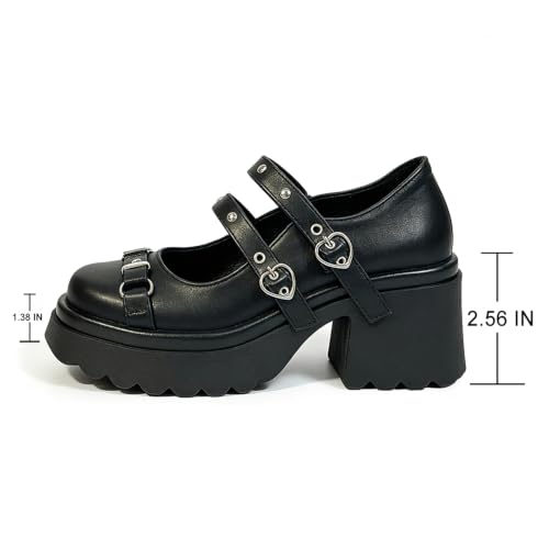 Image of FOREADA Lolita Shoes Platform Mary Jane Heels Kawaii Bow Lace Pearl Pumps | Vintage kawaii lolita styling ideal for dresses, with bead, lace, bow, ankle strap, pink, white and classic black colors