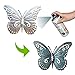 Superdream 3D Nature Inspired Metal Butterfly DIY Decorative Wall Art Trio Hang Indoors or Outdoors