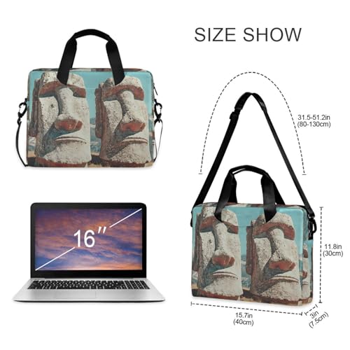 Bolso tipo maletín para laptop con estampado isla de Pascua miniatura 5