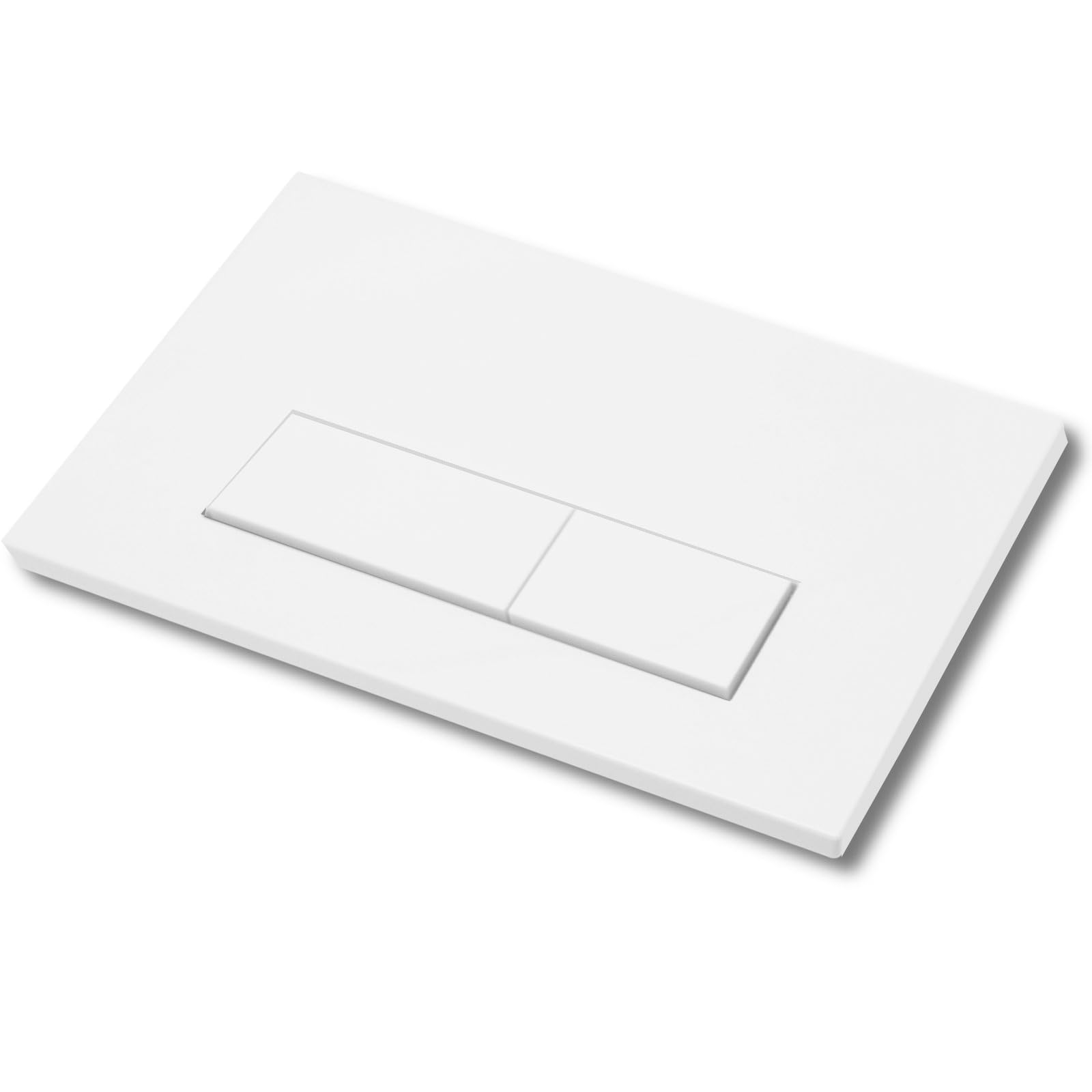 Mendorio Placca di Comando WC, Compatibile con Geberit Sigma, UP300 e UP320, Piastra Doppio Scarico, Dimensioni 243×163 mm, Completa di Set di Leve di Scarico e Telaio di Montaggio（Bianco).