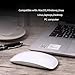 LuolaProject Wireless Multi-Touch Surface Magic Mouse Alternative USB C Rechargeable Bluetooth Mouse Compatible with MacOS/Windows/Linux/Android Laptop Desktop PC Smartphone Tablet (White)