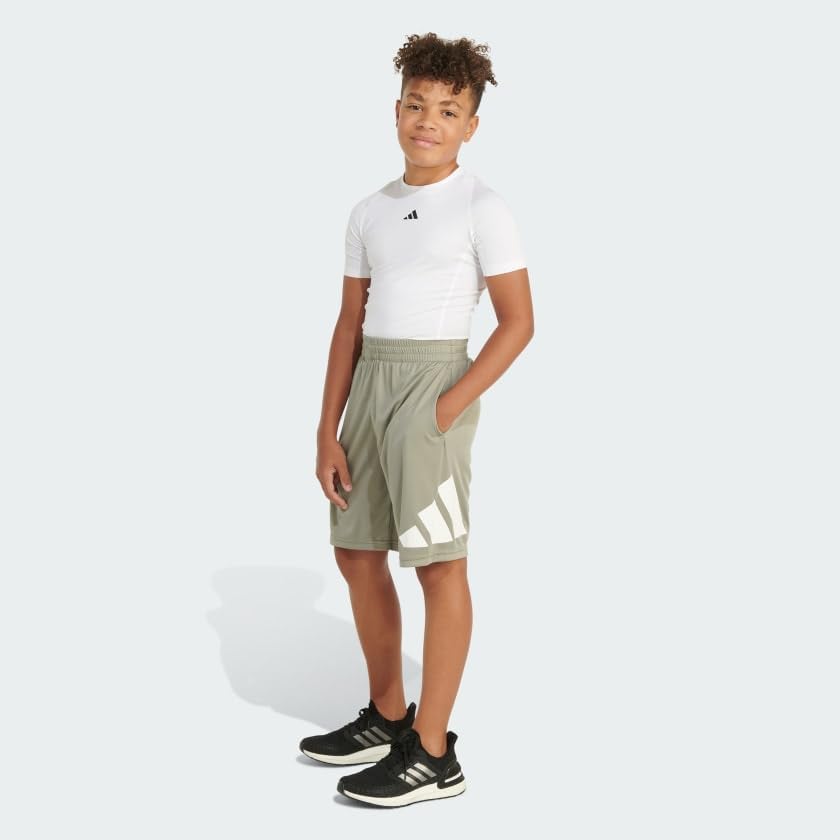 Adidas Boys Elastic Waistband Essential Woven Sportswear Shorts - Image 5