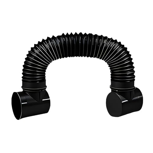 Conector de secadora para ahorrar espacio en pared conducto de ventilación plano de 90 grados 5