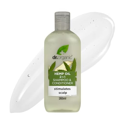 Dr. Organic 2 i 1 hårschampo och balsam Hemp Oil 265 ml, pris/100 ml: 3,59 EUR