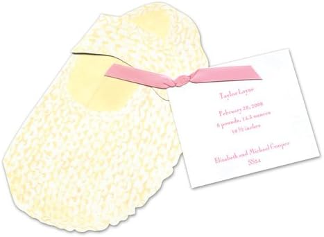Baby Bootie Die-cut Card, Pack of 10