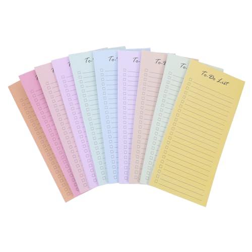 Carnets de liste de tâches Beavorty : lot de 10 petits blocs-notes lignés pour l'organisation