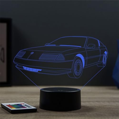Lampe 3D Alpine Renault GTA télécommande 16 couleurs et 4 modes automatiques