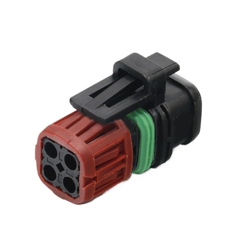 2/5/10/20/50/Sets 4 Pin Fuel Injector Wiring Plug oxy*/gen Connector Socket for Cars Excavator Plug 1337352-1(10 Sets_4P)