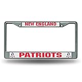 Rico Industries Patriots Throwback Logo Chrome Frame