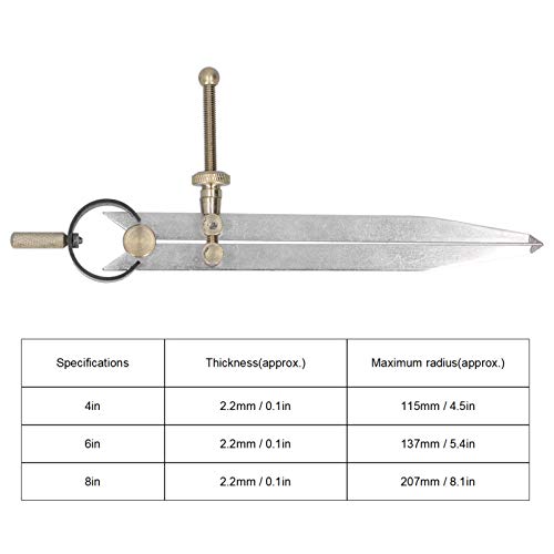6 Inch Adjustable Divider Leather Compass, Spacing Gauge Wing Divider, Wing Dividers For Leather, Large Compass For Woodworking, Wing Divider #TOP1