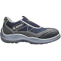 BASE Protection Mechanic S1 SRC Zapato de Seguridad, Talla: 42, Color: Gris/Azul, B0440GBU42