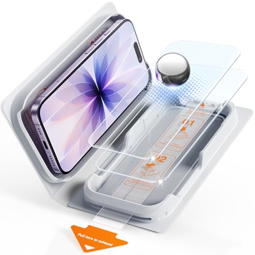 Image of SMARTDEVIL 2 Pack Tempered Glass for iPhone 17 Screen Protector, Military-Grade Shatterproof Protection, 9H Hardness, Fast & Easy Installation, Case Friendly Design