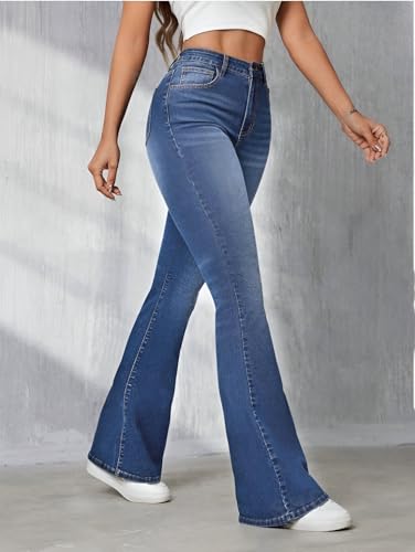 Image of Ben Martin Women's Wide Leg Fit Mid Rise Jeans