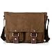 Produktbild YL_ Kameratasche, Neuleben Vintage Wasserdicht Kameratasche Aktentasche 2 In 1 Herausnehmbar Kamerafach Canvas Leder Umhngetasche Fototasche Für DSLR Objektiv Umhngetasche Messenger Bag