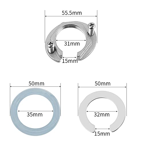 Stainless Steel Faucet Fixing Nut Kit, Single Hole Faucet Fixing Piece - Image 2
