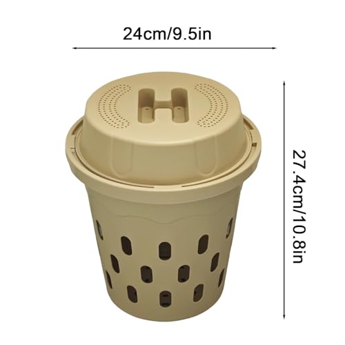Composteur de jardin avec trous pour lombricompostage et potager
