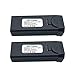 FBGood 2 Stück Drohne Ersatzakkus, 3,7V 3050mAh Lipo Batteries Kompatibel mit VISUO XS809S XS812 XS809HW RC Drohne Ersatzteile, Hoher Kapazität Akkus Zubehör